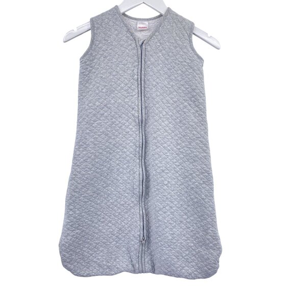 Hanna Andersson quilted sleep sack size 18M-2T gray zipper front - Picture 1 of 9